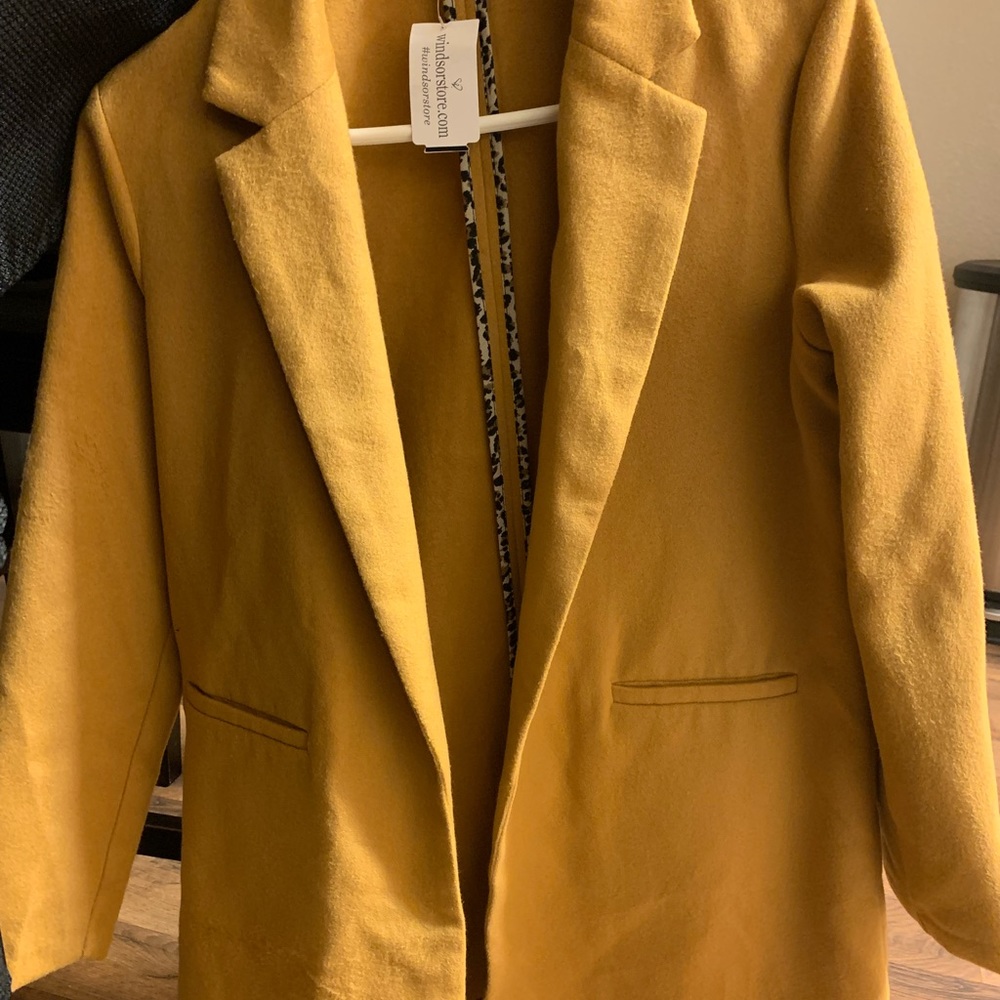Mustard blazer jacket